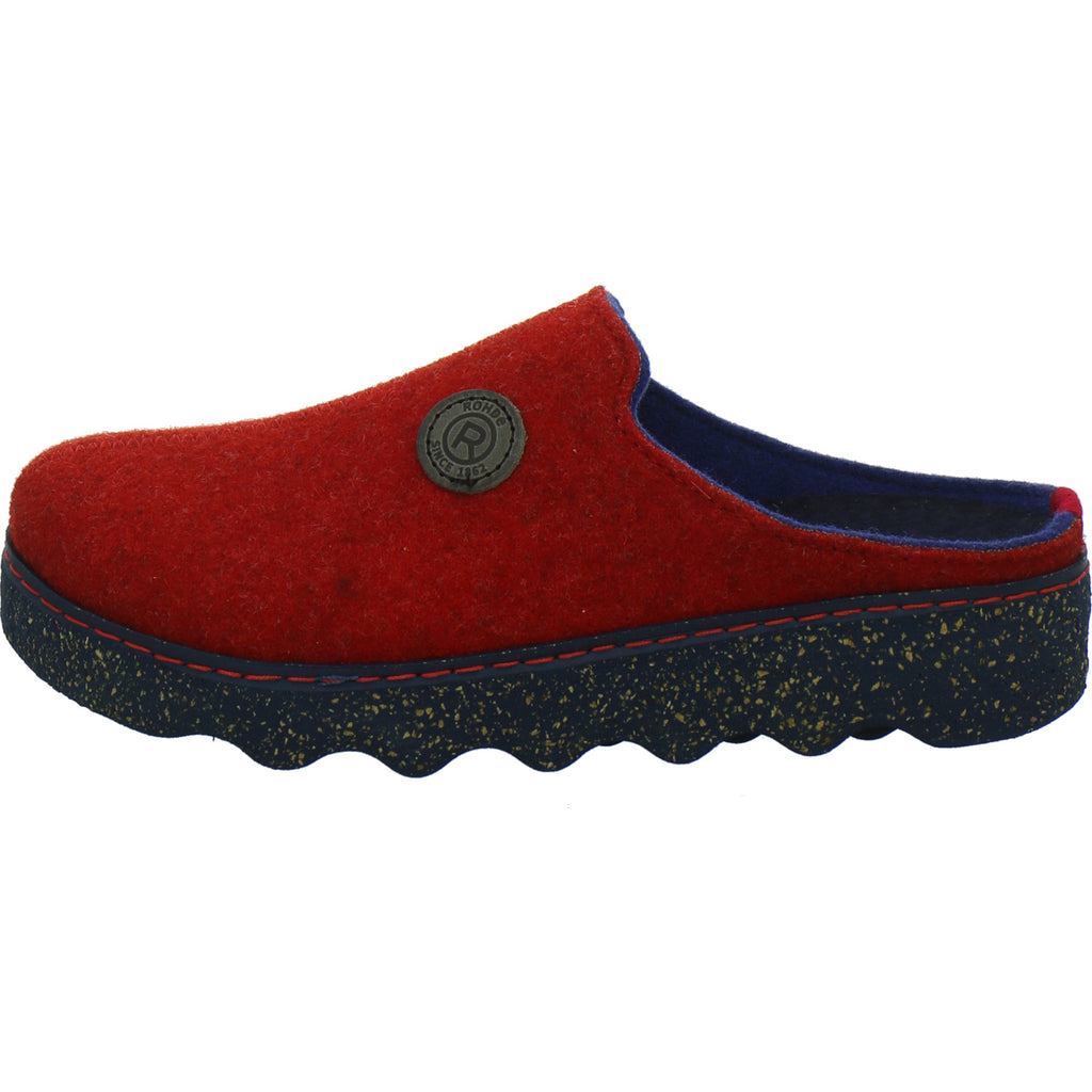 Rohde Hausschuhe Damen Damen Foggia Rot