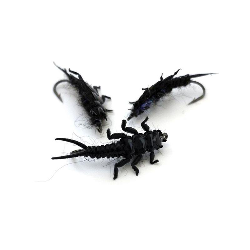 Mouche Sempe Nymphe Stonefly Noire - Par 3