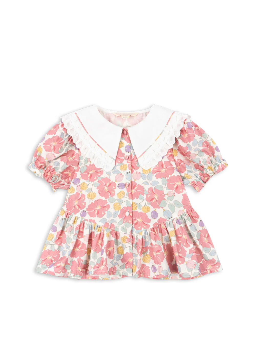 Coeur bluse - fleur anglaise - 2Y