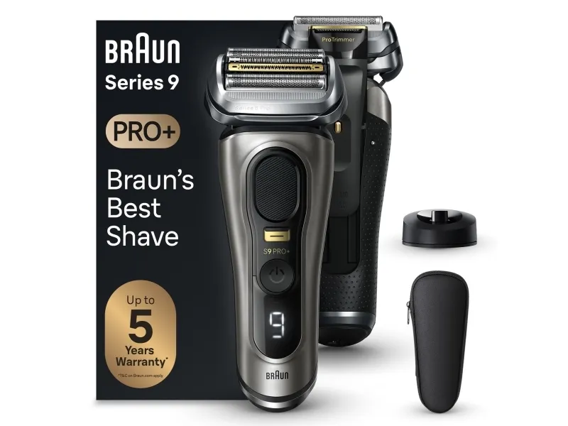 Braun Series 9 Pro  9515s, Metallic, Knapper, Batteri, Lithium-Ion (Li-Ion), Indbygget batteri, 60 min.