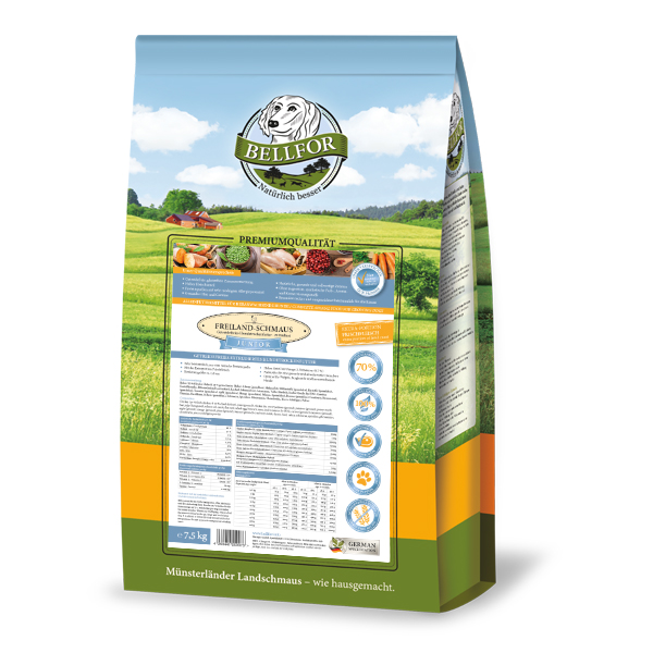 Croquettes avec poulet - freiland-schmaus junior - 7,5 kg