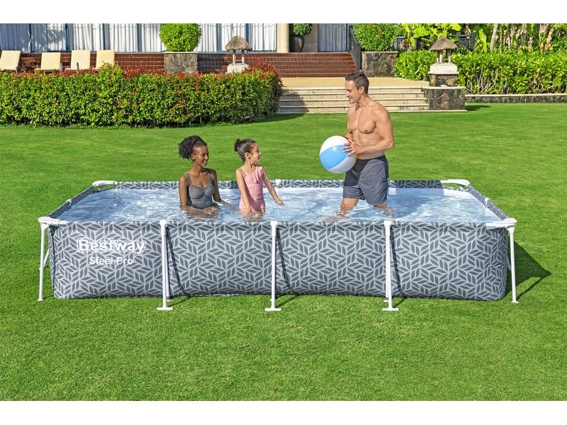 Bestway Pool Steel Pro 366 x 201 x 66 cm 201 x 66 cm Gerahmtes rechteckiges Pool