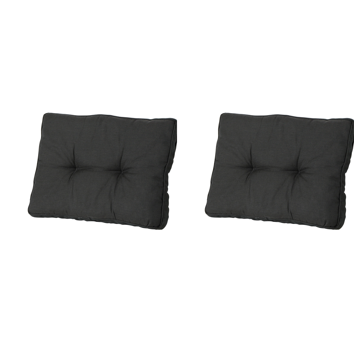 Madison Rib black Zitkussen - Set van 2