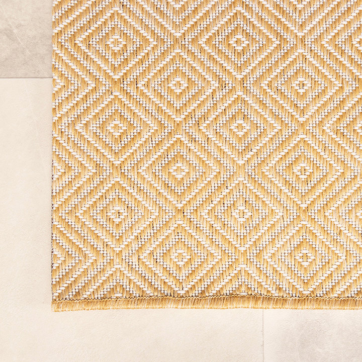 Buitenkleed - Summer Tile Geel
