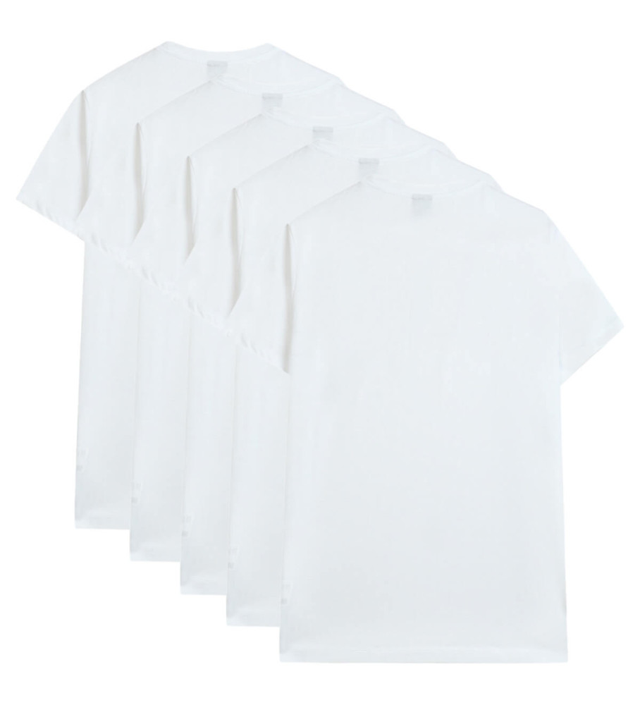 Pacote com 5 camisetas brancas BOSS
