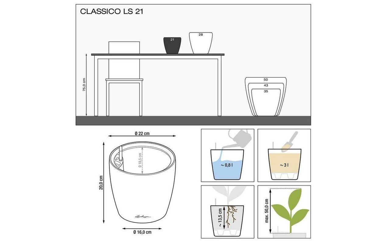 Pflanzkübel »Lechuza Pflanzentopf CLASSICO Color LS«
