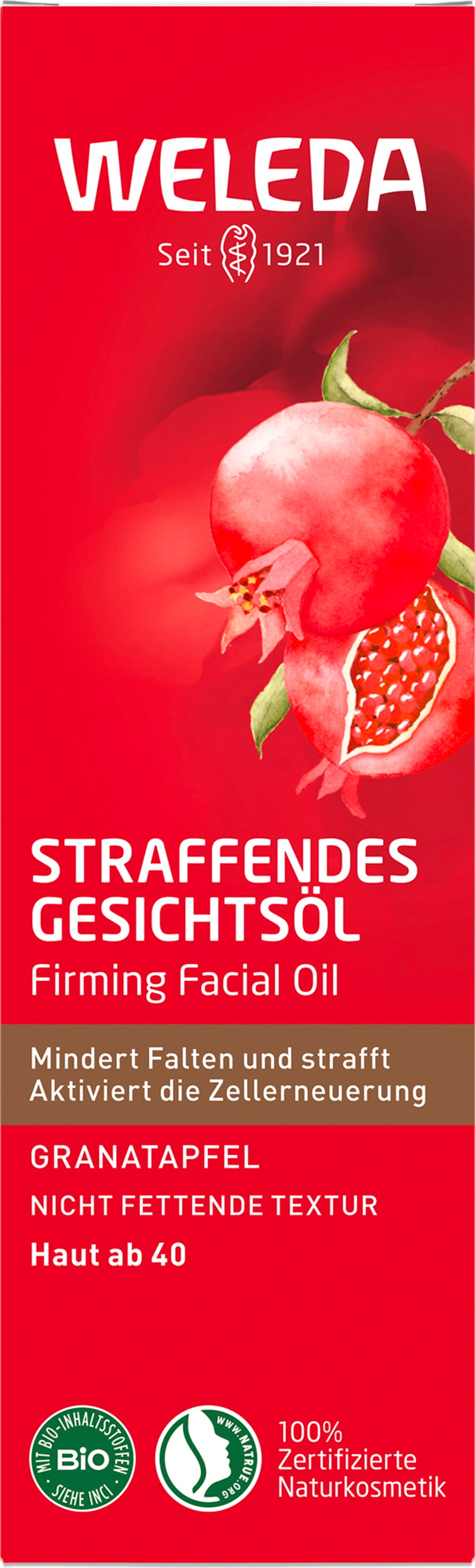 Weleda  Granatapfel Straffendes Gesichtsöl, 30 ml