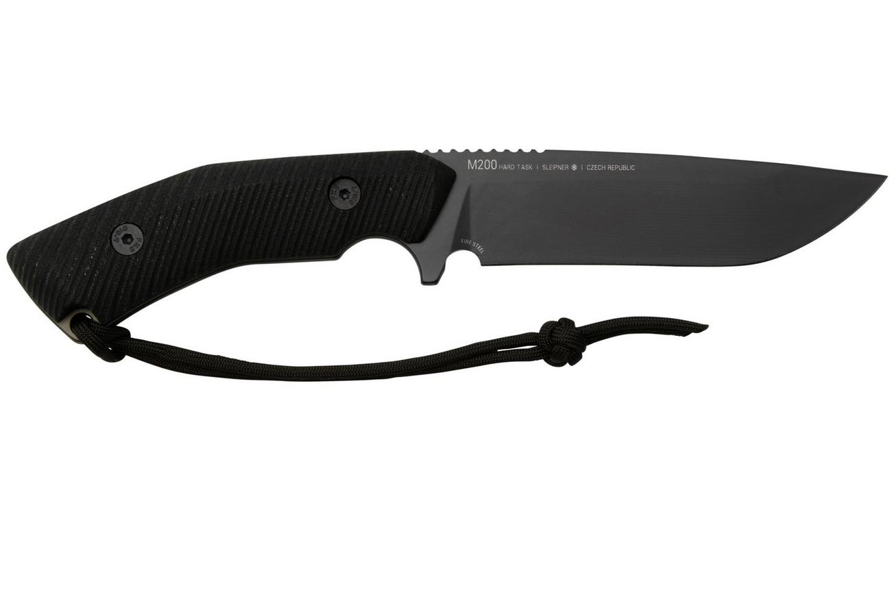 ANV M200 HT Hardtask DLC Sleipner, M200-001, Black Kydex Sheath, survivalmes