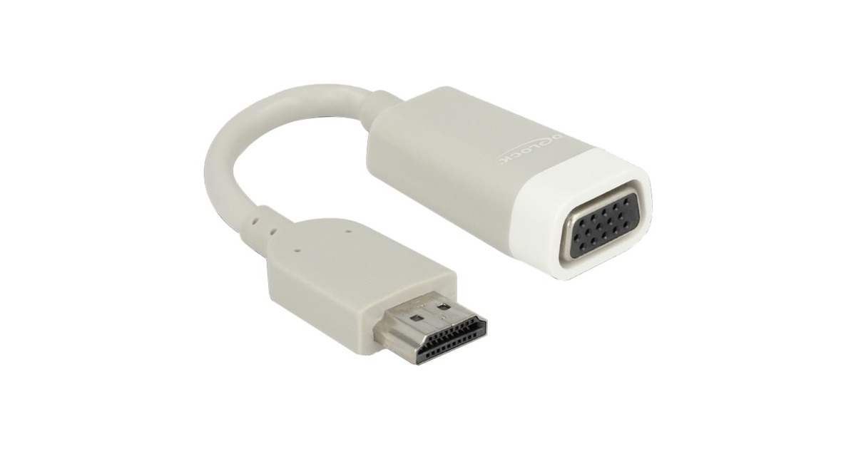 DeLOCKHDMI A > VGA adapter  (Grijs, 0,15 meter)