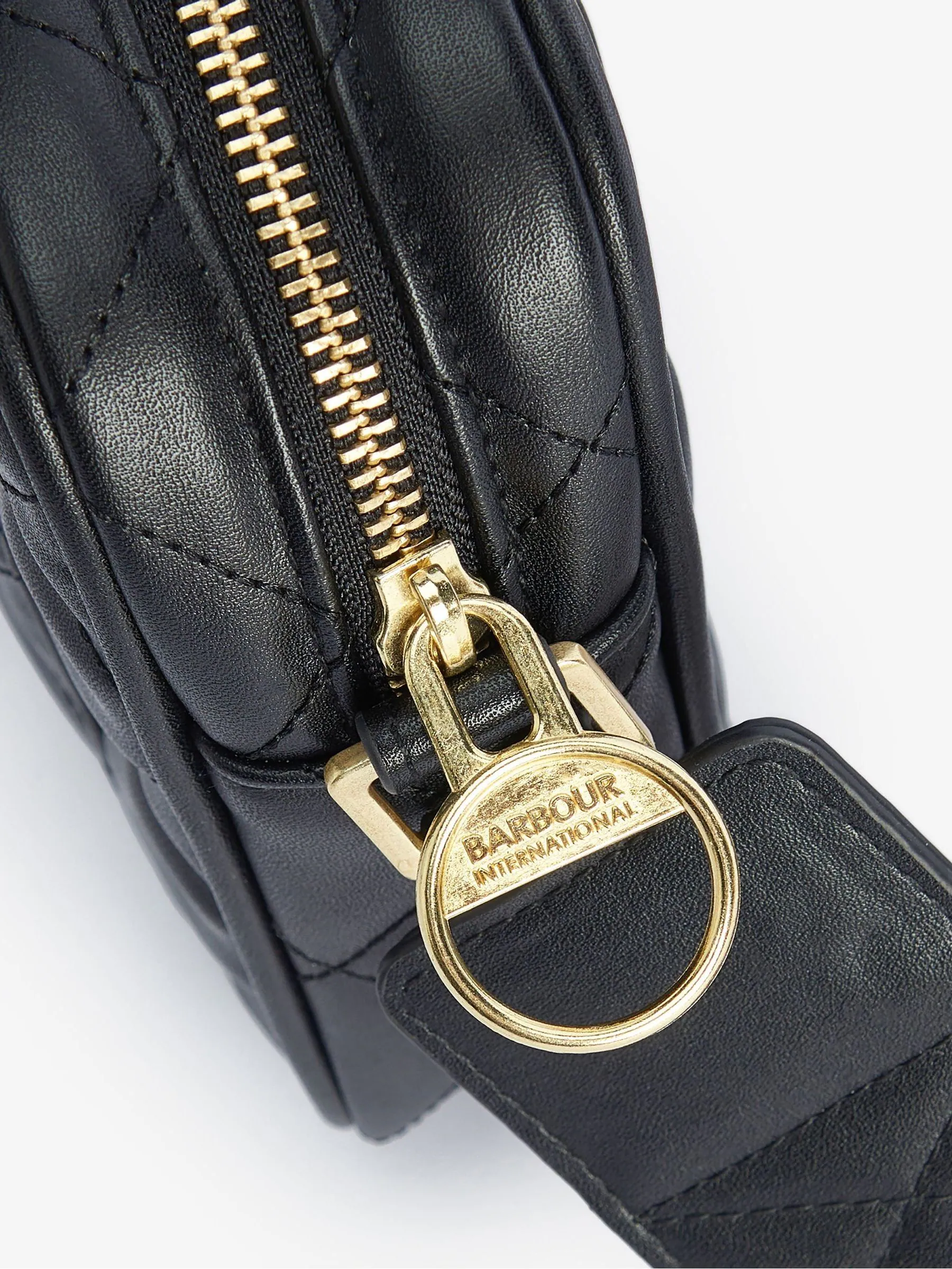 Zwart - Barbour® International gewatteerde Sloane crossbodytas