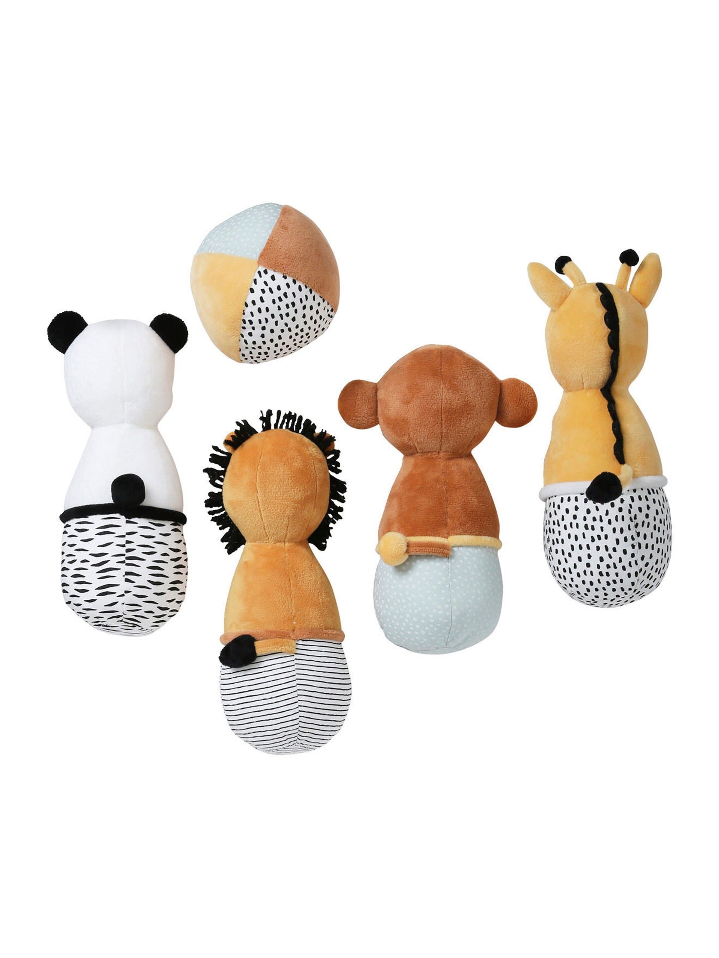 Vertbaudet Baby Stoffkegel Spiel PANDAFREUNDE mehrfarbig/tansania