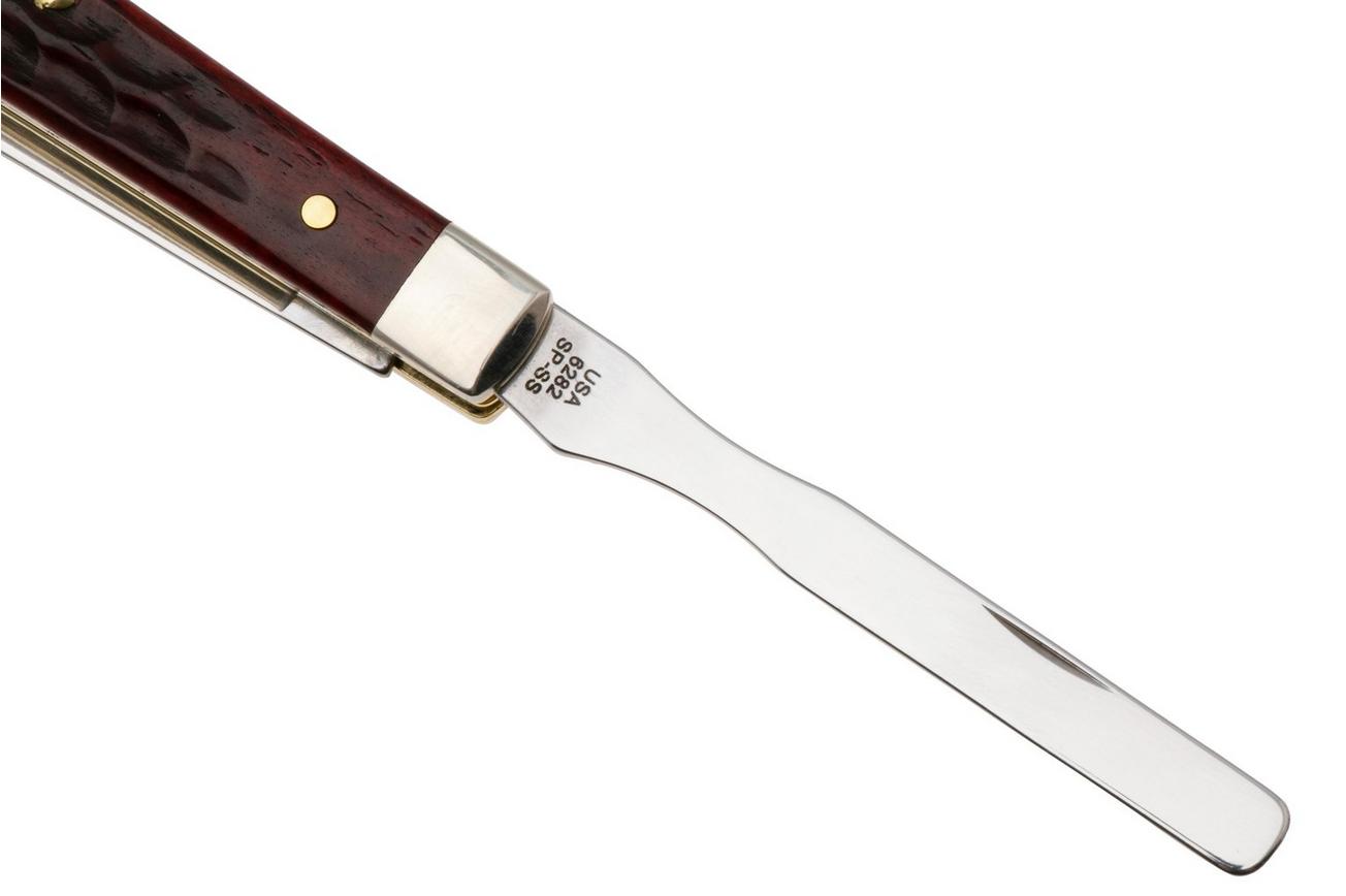 Case Baby Doc Pocket Worn Old Red Bone, Corn Cob Jig, 10308, 6282SP SS zakmes