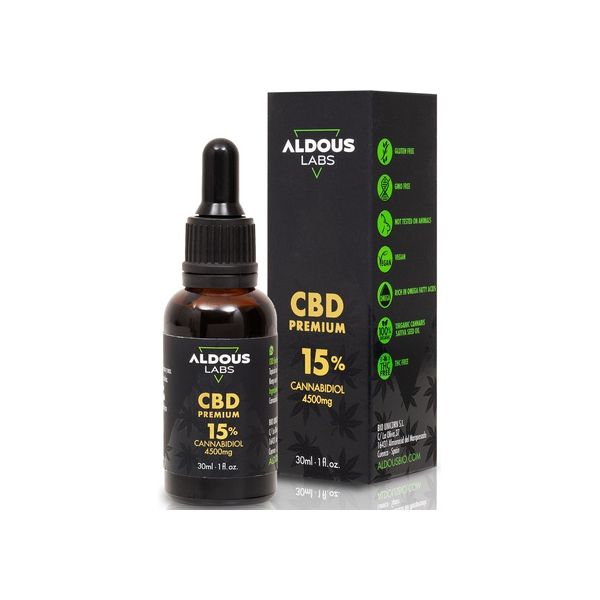 Aldous Bio Óleo de Cânhamo Bio Enriquecido com 15% de CBD 30ml