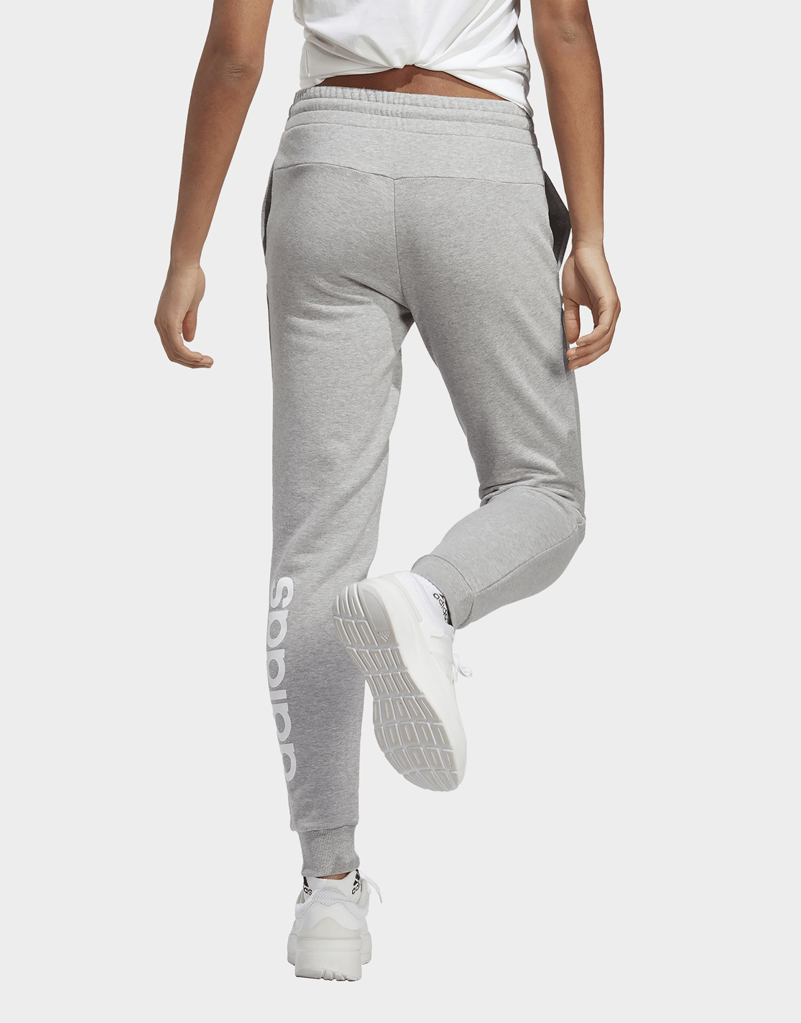adidas Pantalon en molleton à chevilles élastiques Essentials Linear