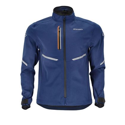 Veste enduro Acerbis X-DURO WATERPROOF 2024 - Bleu / Orange