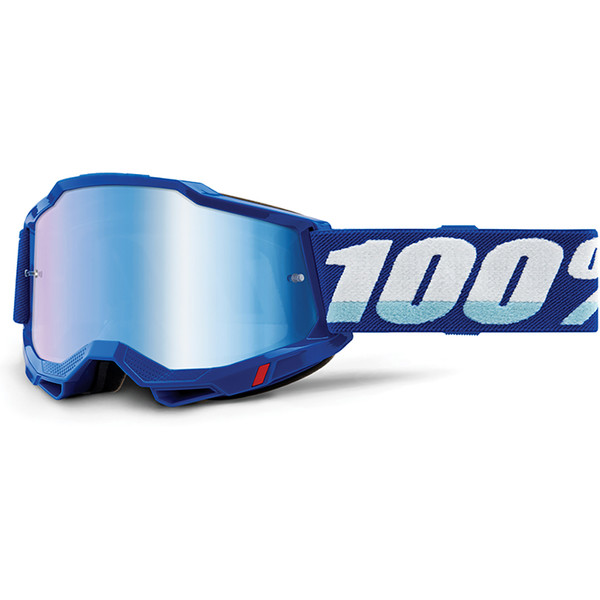 100% - Masque Accuri 2 - Ecran Mirror Bleu / Blanc / Iridium