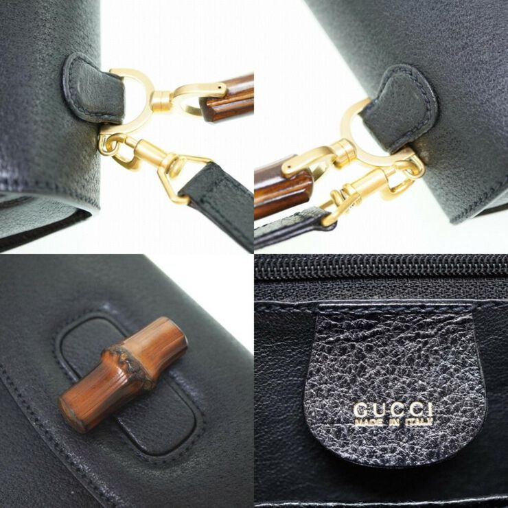 Gucci Vintage Gucci Bamboo Black