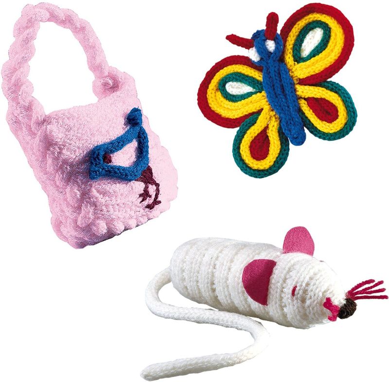 SES - Punniken - Set met Punnikpopje - Diverse Kleuren - Creatieve Hobby
