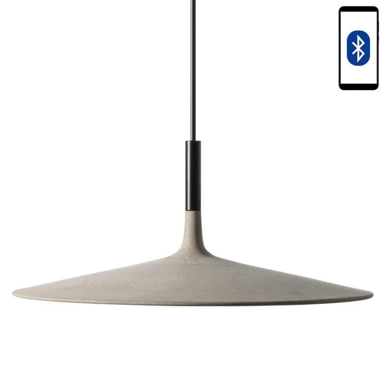 Foscarini Aplomb Large MyLight hanglamp Ø45 LED dimbaar grijs