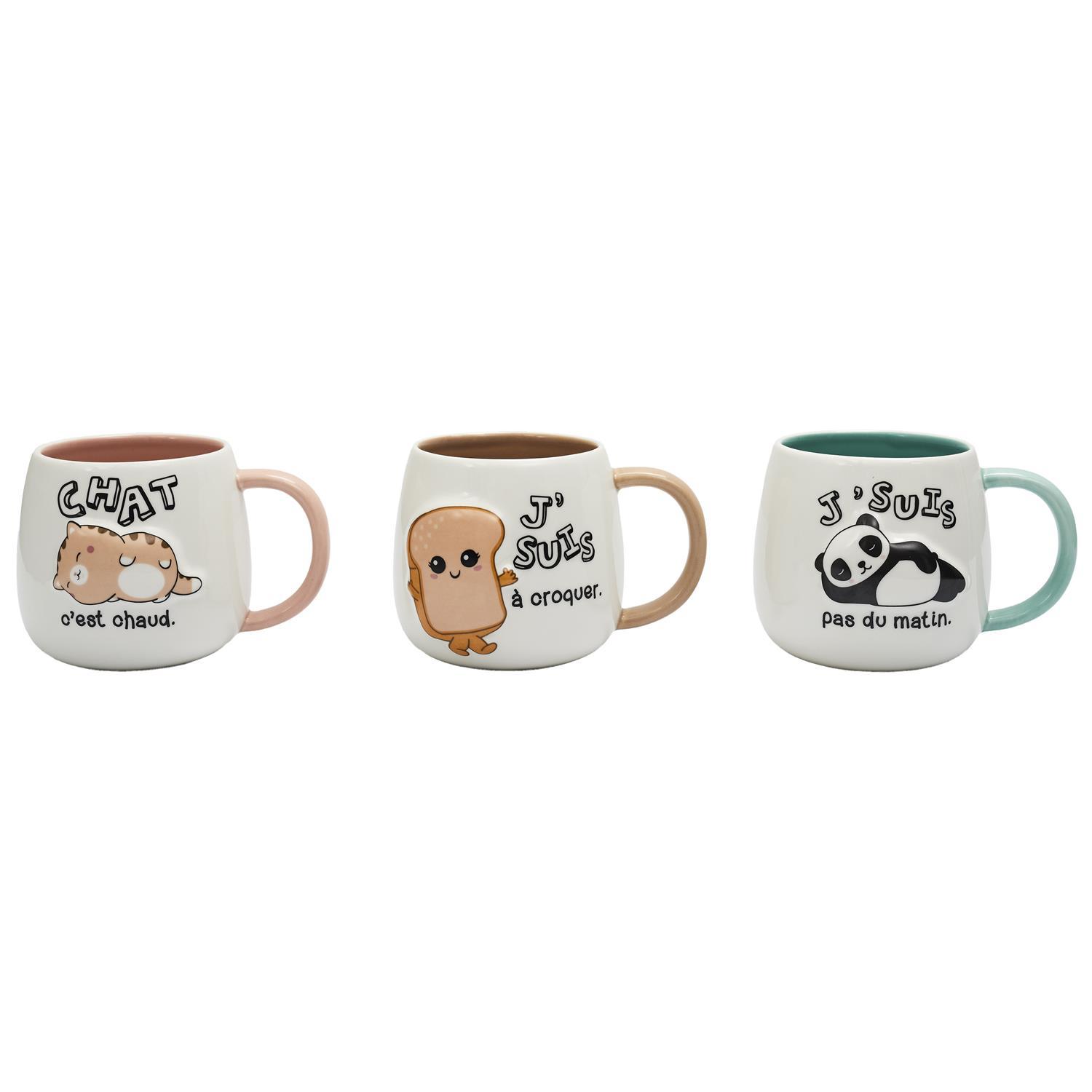 MUG RELIEF KAWAII 40CL