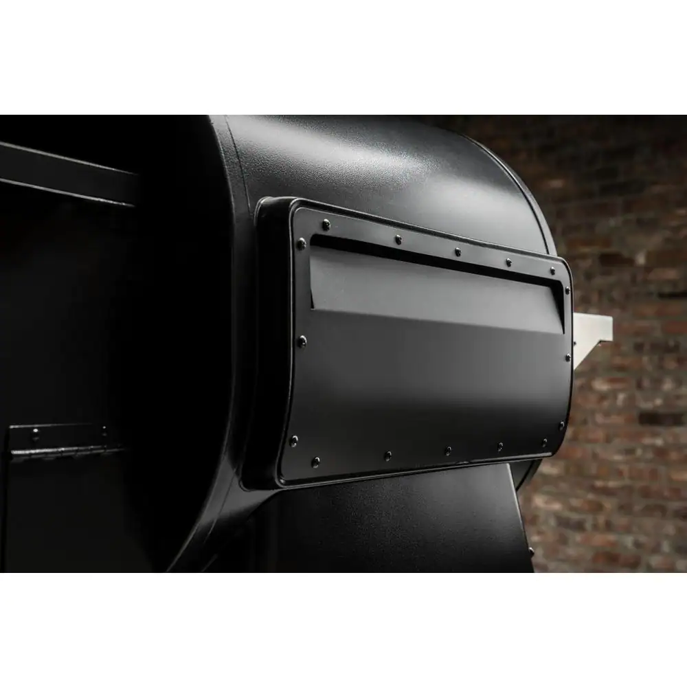 Churrasqueira e defumadora a pellets Timberline 850 com Wi-Fi na cor preta.