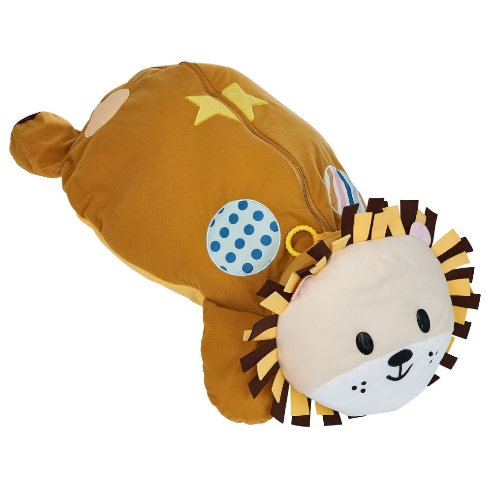 Peluche piscine à balles Lion L.100x59xH.32 cm + 20 boules multicolore