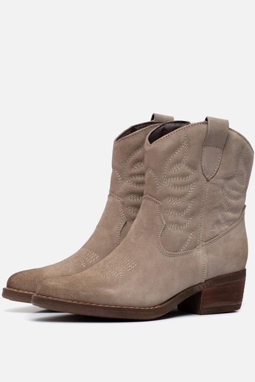 Muyters Cowboylaarzen grijs Suede