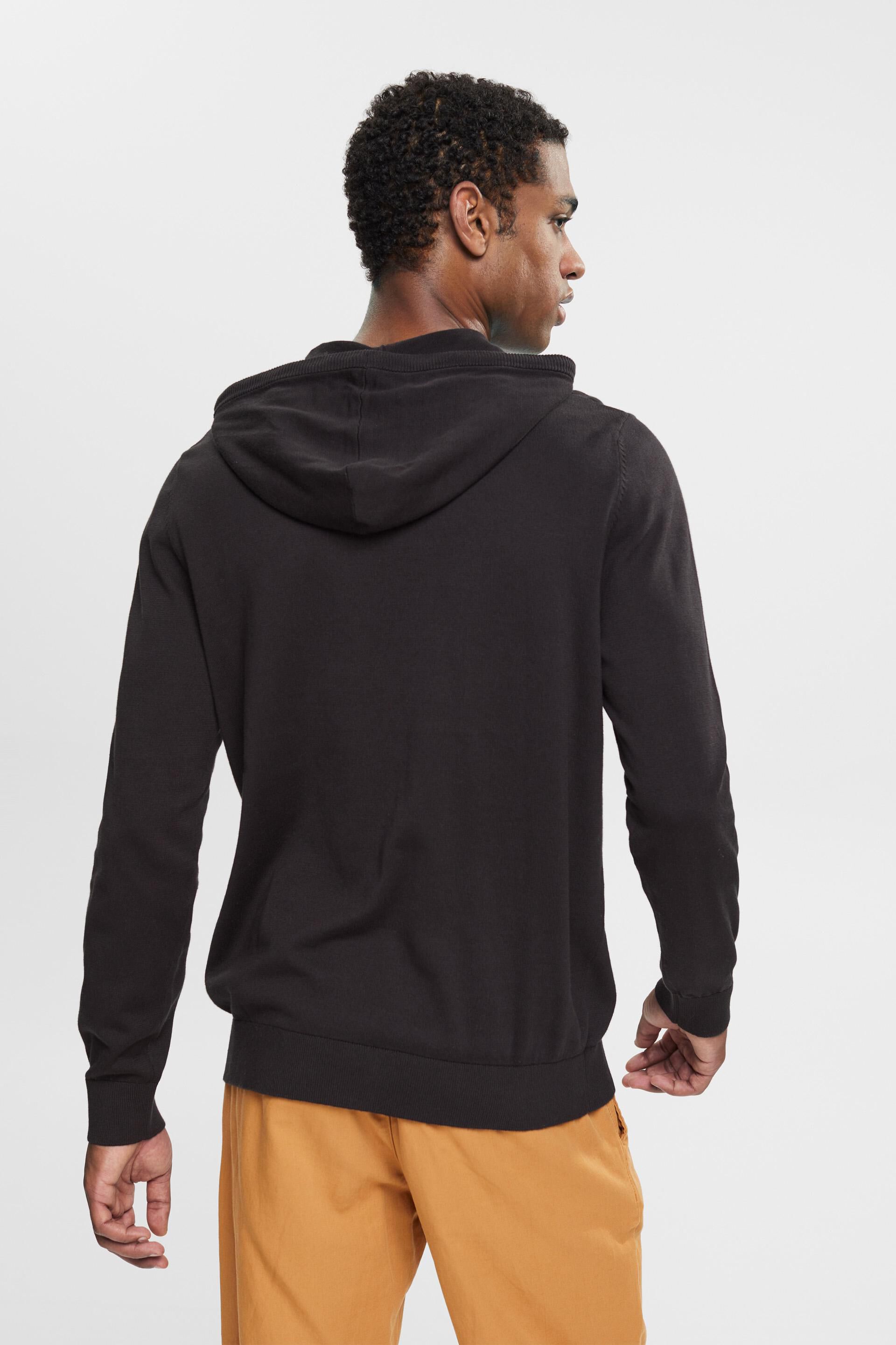 Pull-over en maille à capuche