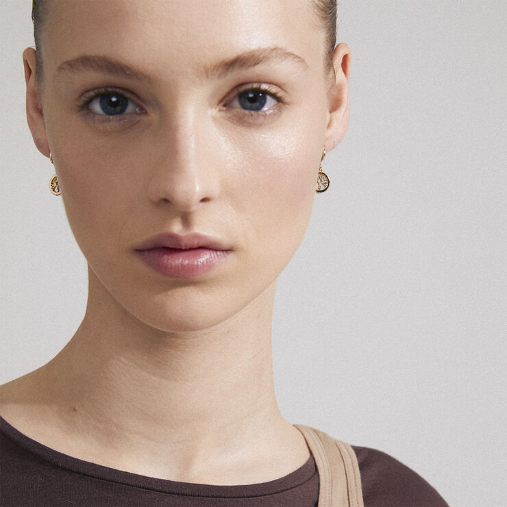 Pilgrim ALIA recycled earrings gold-plated Guld