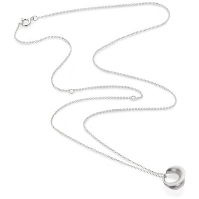 Kette mit Anhänger matt, Silber