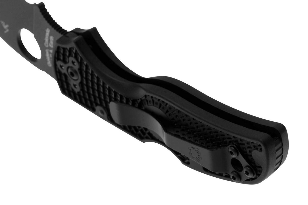 Spyderco Native 5 Lightweight Black C41PSBBK5 Black FRN, partly serrated zakmes