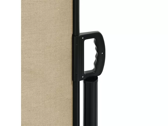 Auvent latéral rétractable beige 100x500 cm