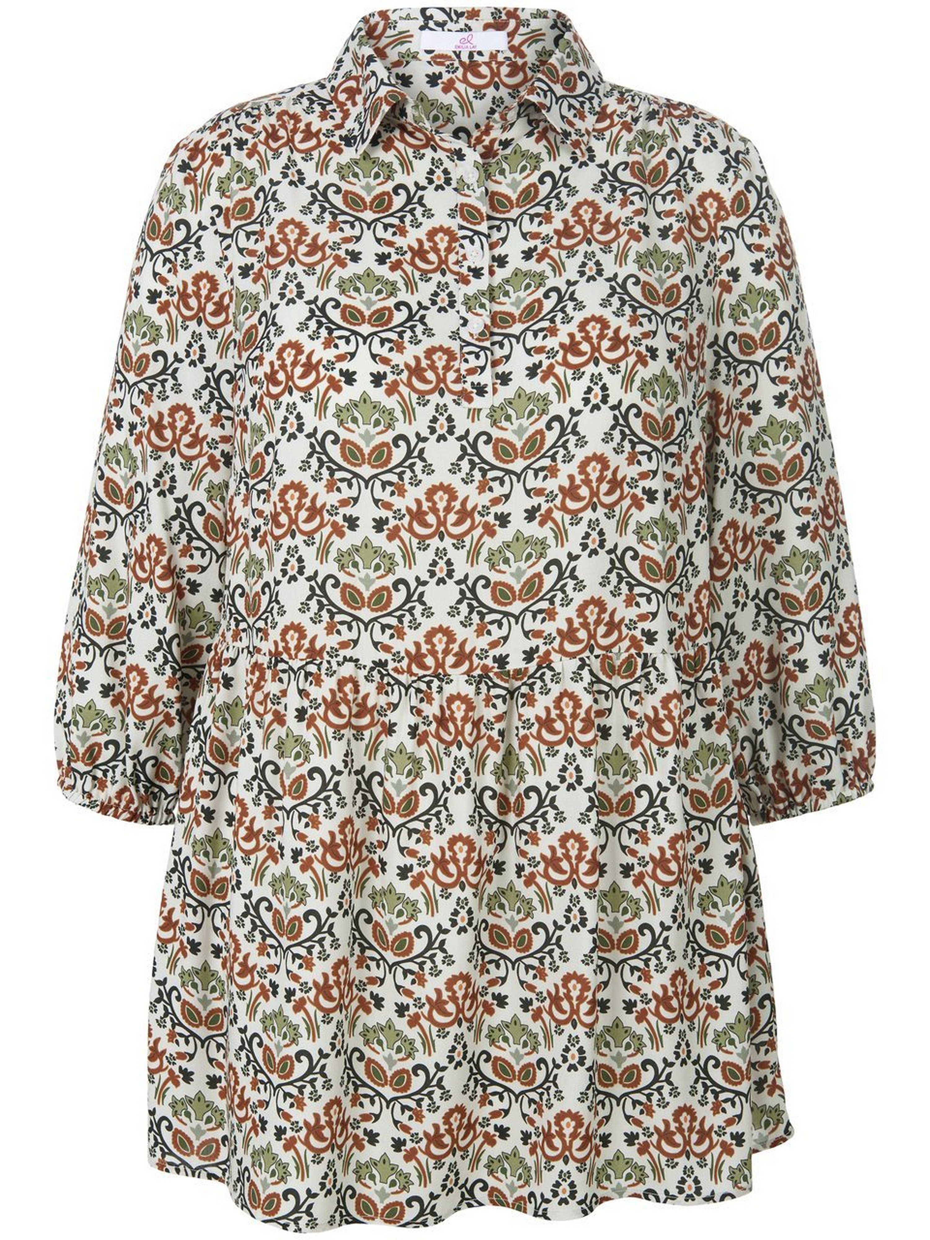 Long-Bluse mit 3/4-Arm