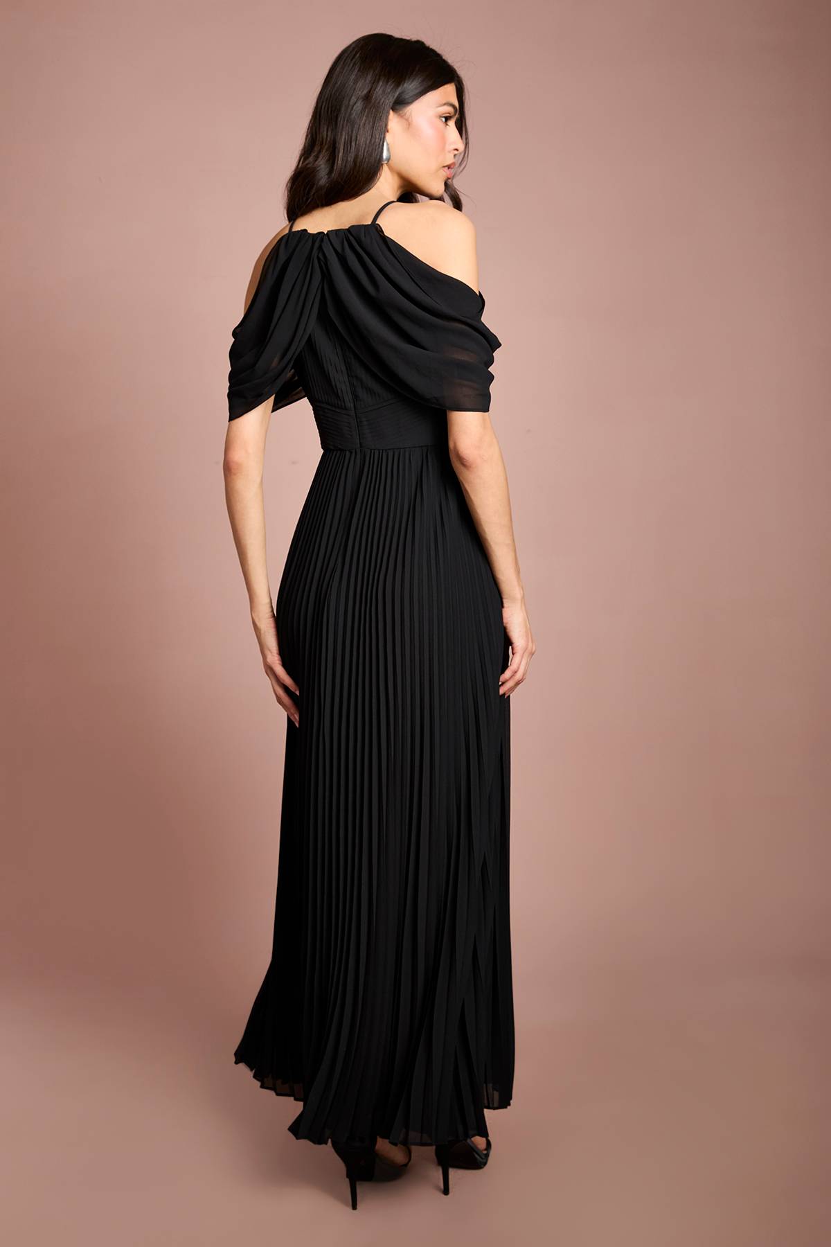 Coast Robe Maxi Plissée À Corsage Et Col Halter Coast Muse