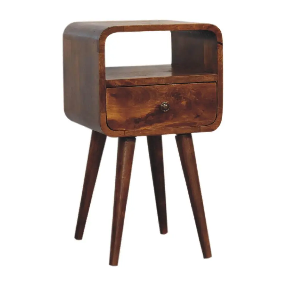 Artisan Furniture Massief Houten Kastanje Nachtkastje
