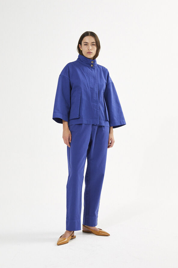 Rabens Saloner Canvas light jacket - Katje Workwear blue