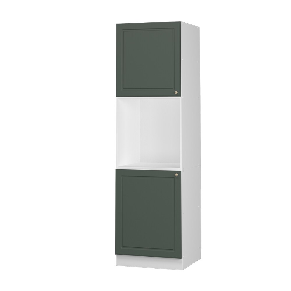 Vicco Herdumbauschrank Küchenschrank Küchenmöbel Fame-Line Landhaus Weiß Grün 60 cm Gold Küche Einbauküche Blende Herdschrank Hochschrank Küchenzeile Drehtür Einlegeboden