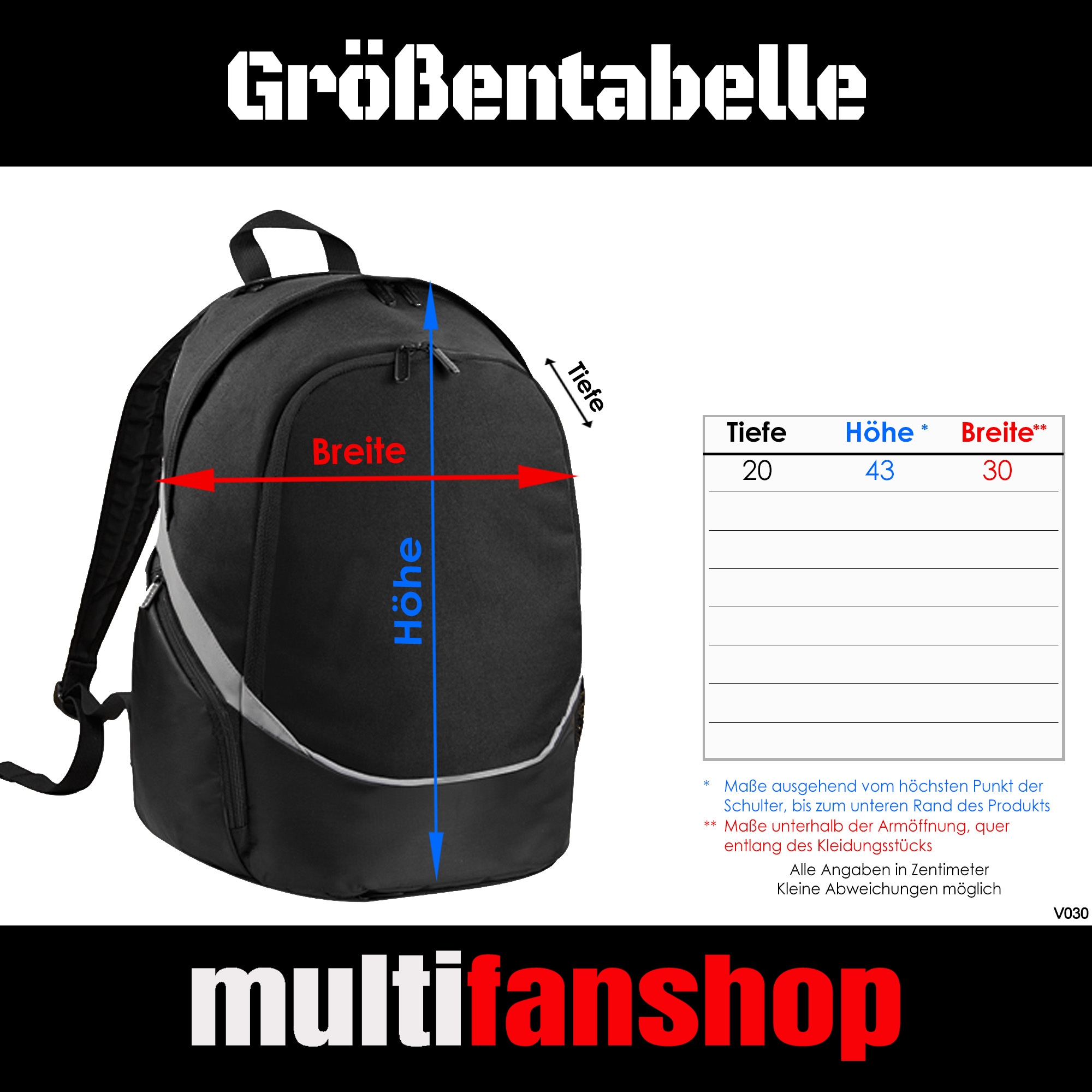 multifanshop® Rucksack - Bremen - Meine Fankurve - Druck grün