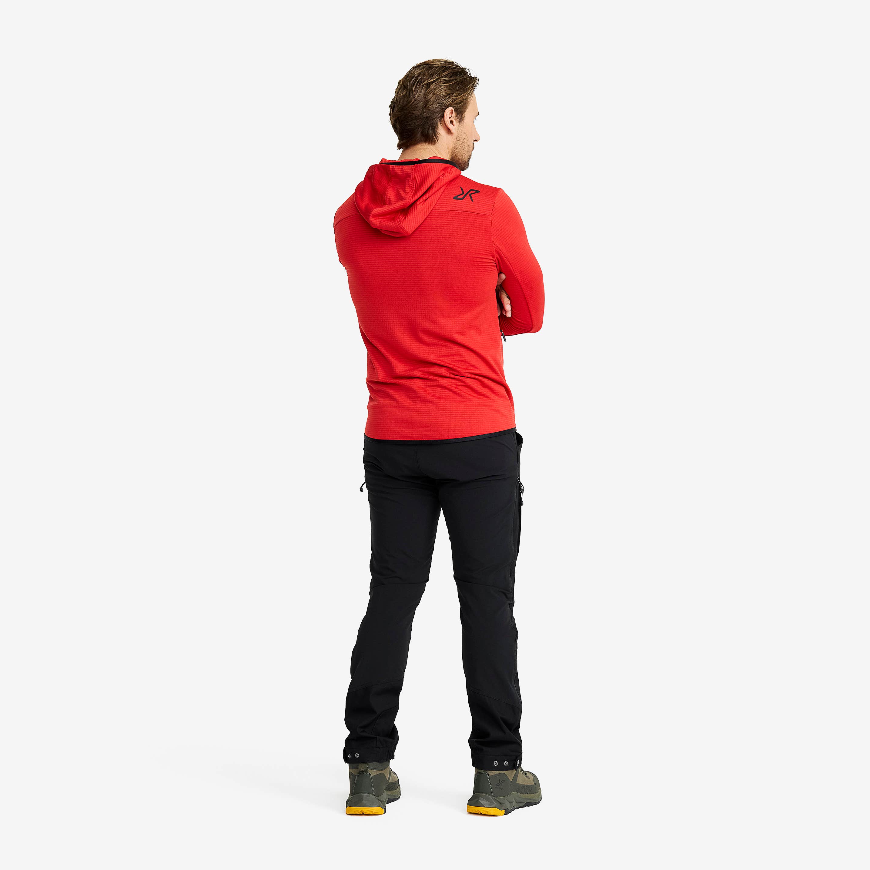 Waffle Hoodie Herre Mars Red