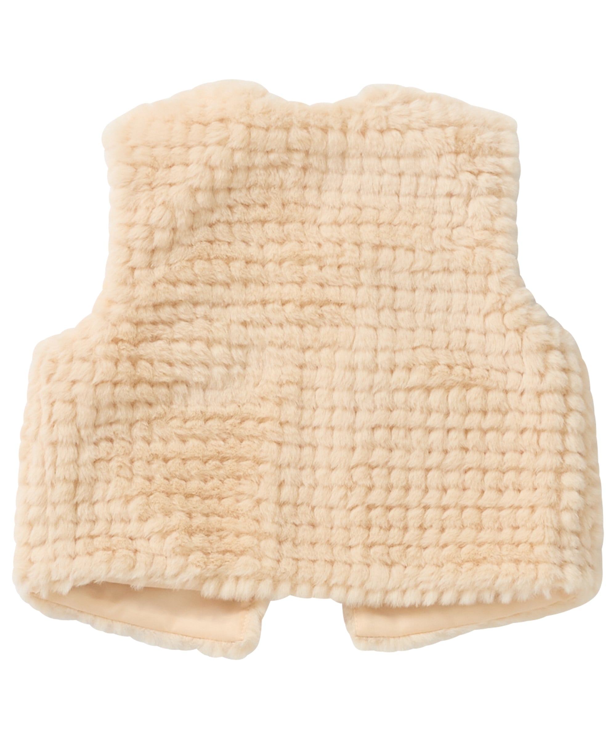 fake fur gilet met knoopsluiting
