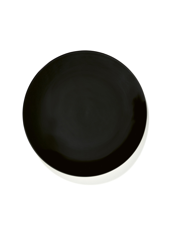 Serax Dé tableware by Ann Demeulemeester dinerbord Ø24 set van 2 White/Black 4