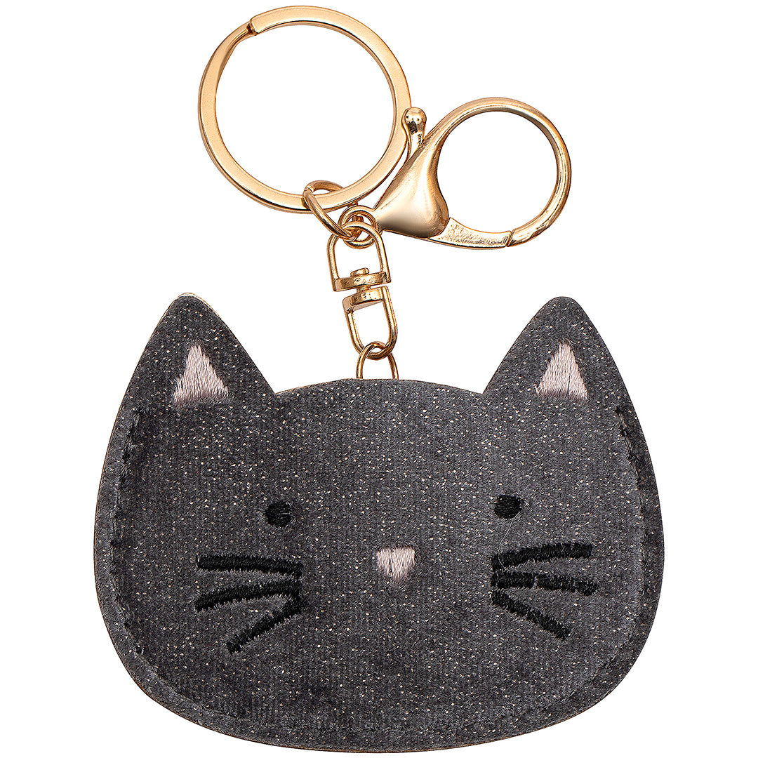 mimi & lula sleutelhanger kitty cat - grey