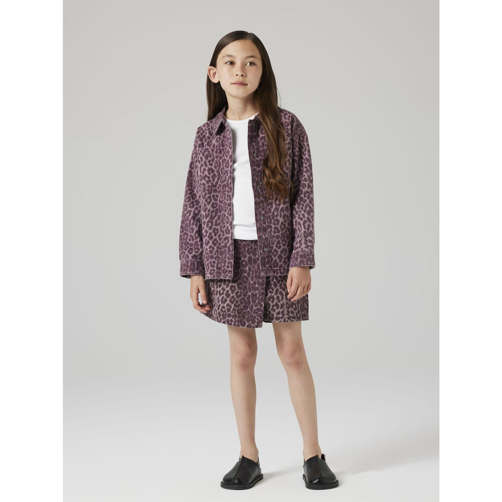 Køb Name It Burgundy Leo Nkfleo Twill Shacket 4002-Td