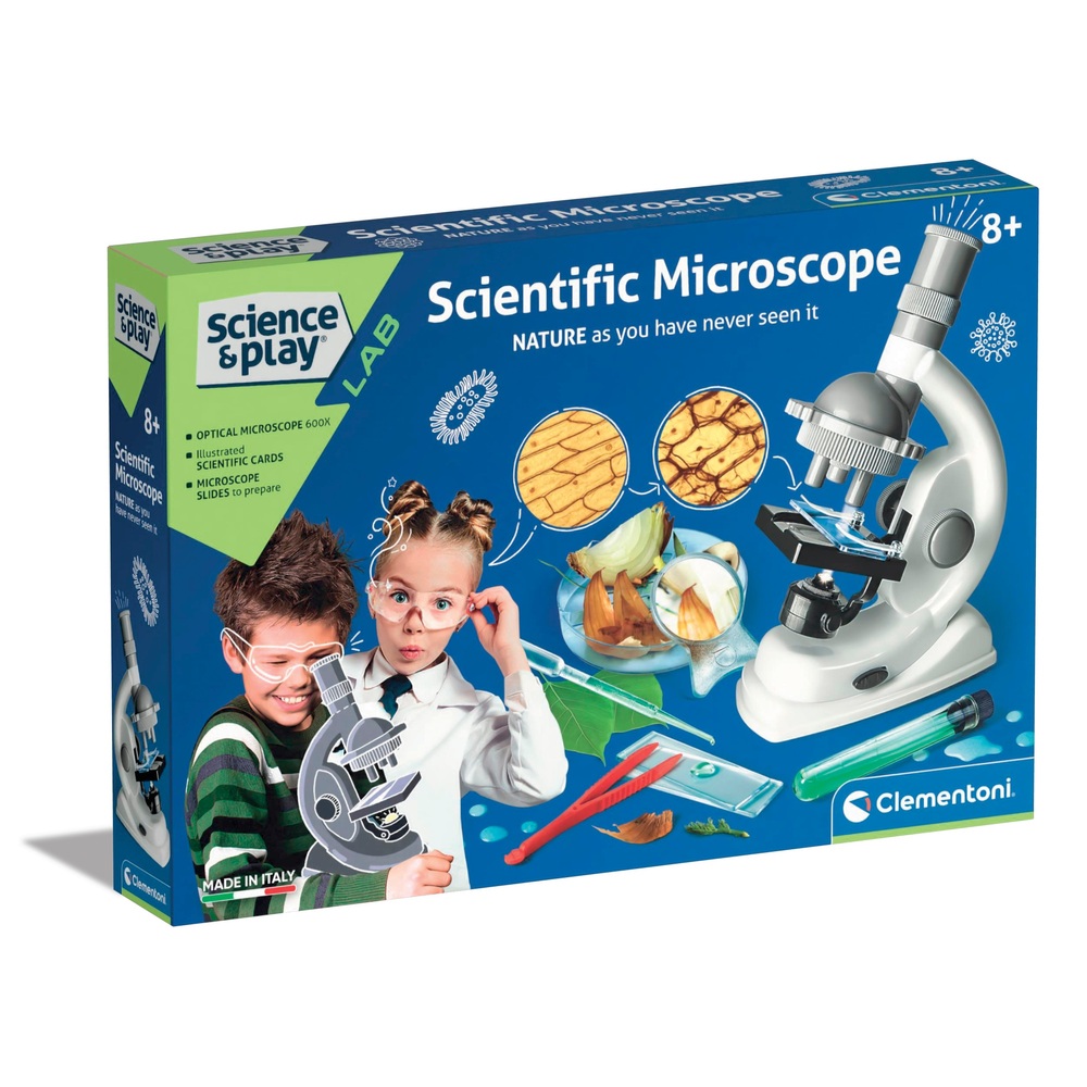 Clementoni Science & Play Wissenschaftliches Spielzeugmikroskop