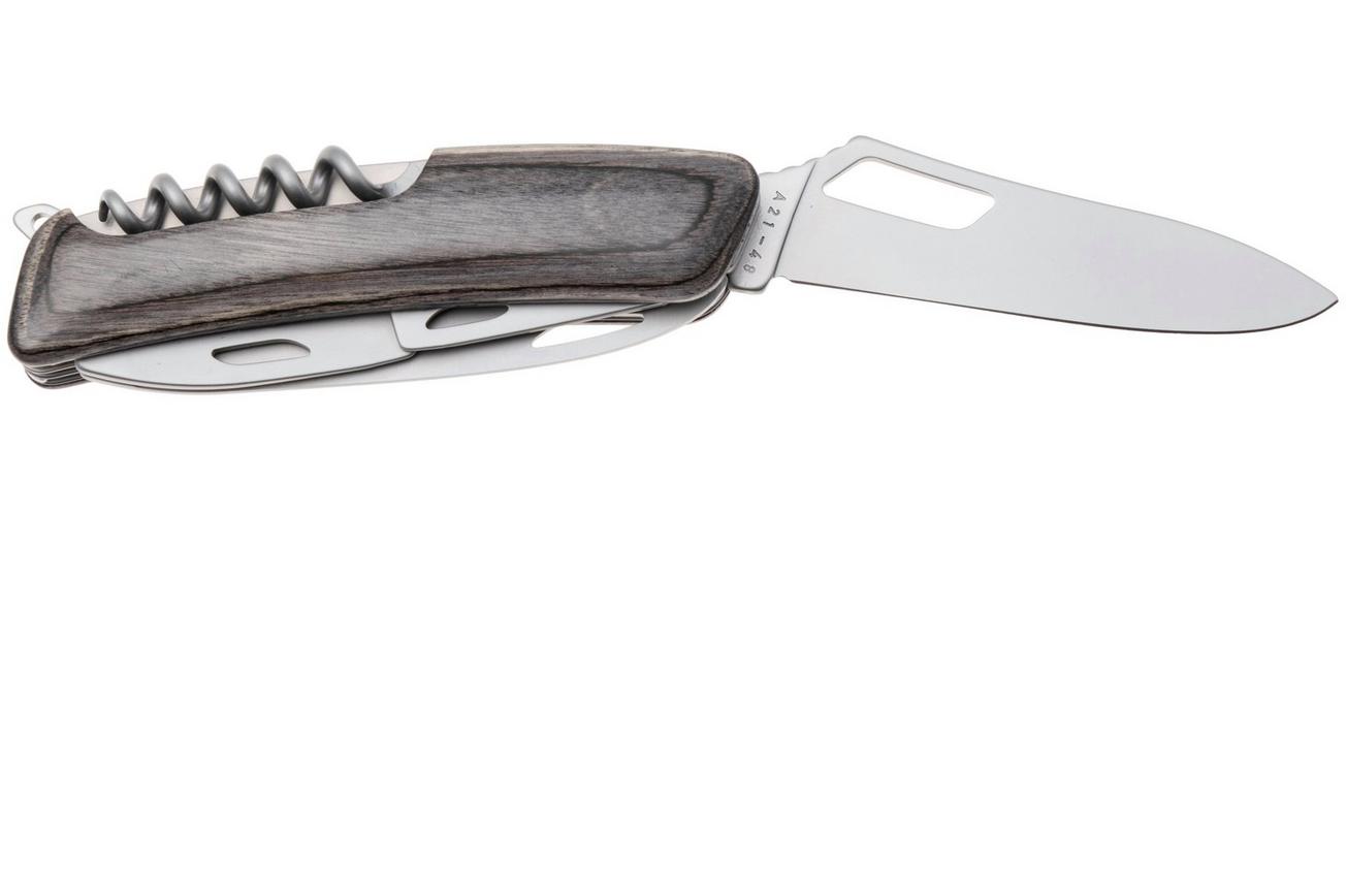 Swiza SH05 R AM, KSH.0056.6510, Laminate Black, Zwitsers zakmes, 7 tools