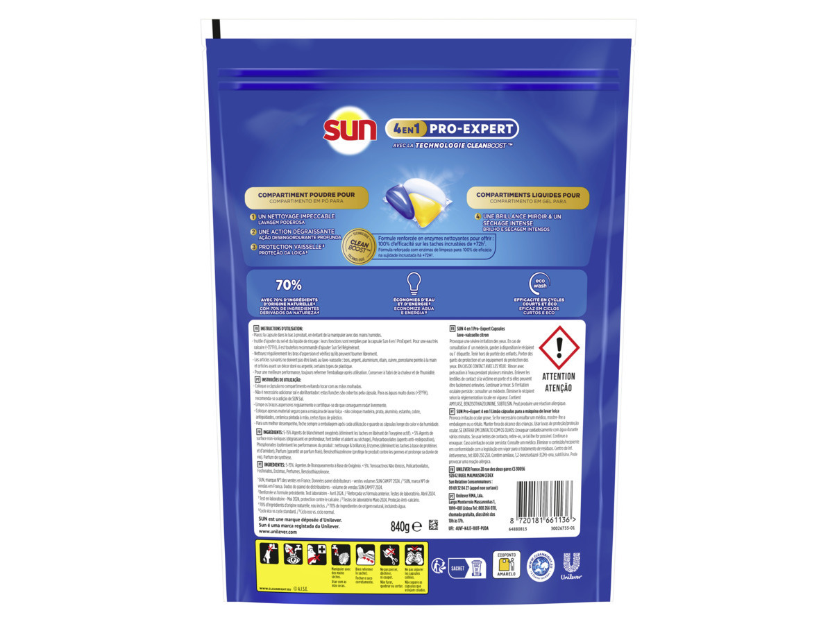 DETERGENTE LOIÇA MÁQUINA SUN PROEXPERT LIMÃO 56D
