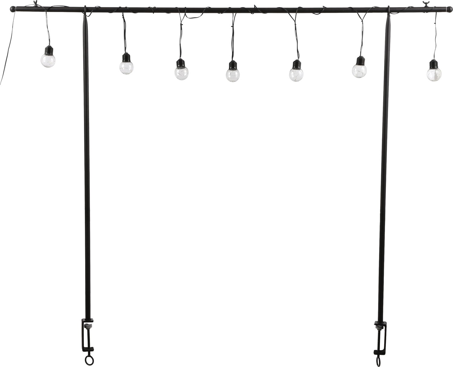 Mica Decorations tafelklem met 10 lampen 250 x 1,5 x 110 cm