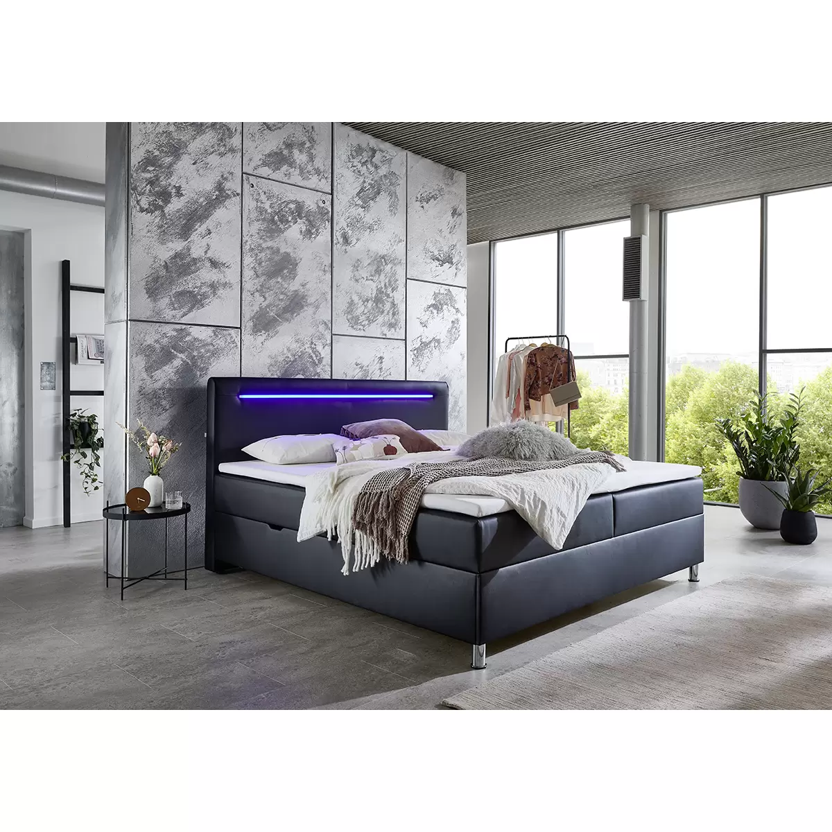 Boxbett Candela 180x200 Schwarz