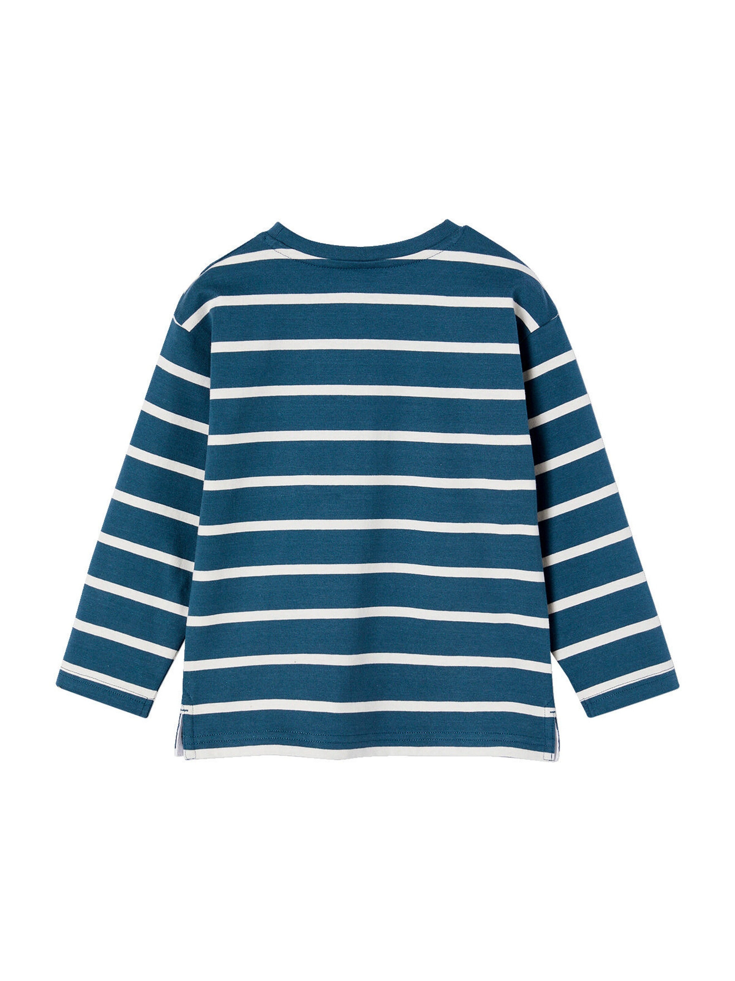 Vertbaudet Jungen Ringelshirt pfauenblau