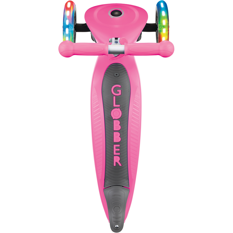 GLOBBER GO-UP FOLDABLE PLUS LIGHTS pink - mit Leuchtrollen
